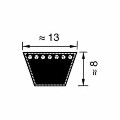 MITSUBOSHI A21 - Courroie A21 (13x535mm Li) -Motoculteur et accessoire Soldes 10401198 2