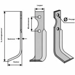 R0000148 - Kit Couteaux 10 Droits + 10 Gauches Pour Motoculteur STAUB -Motoculteur et accessoire Soldes 10813042 2