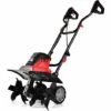 COSTWAY Motobineuse Électrique 1200W Profondeur Travail 22CM Largeur 35CM Avec Poignée Pliable Roues Réglables 4 Lames -Motoculteur et accessoire Soldes 28158999 1