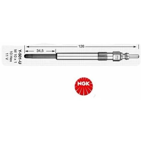 Bougie De Prechauffage NGK Y-501U DP31 3 Bougie De Prechauffage NGK Y-501U DP31
