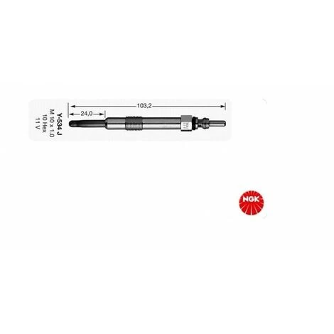 Bougie De Prechauffage NGK Y-534J DP36 3 Bougie De Prechauffage NGK Y-534J DP36